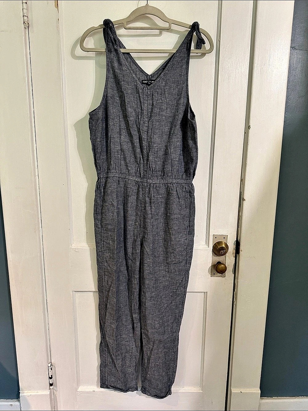 Toad&Co Molly Jumpsuit Gray Jumpsuit Size Medium Like New